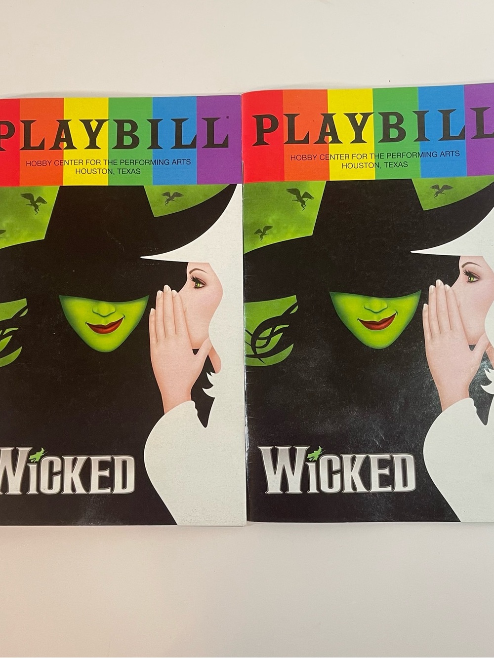 WICKED Set Of 2 June 2023 Broadway PRIDE Playbill Houston Tx Hobby Center EUC